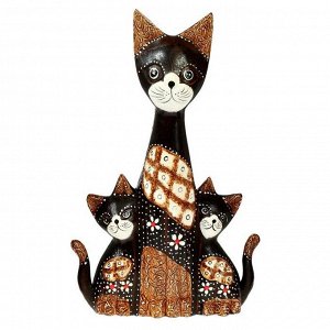 Сувенир "Три кошки с узором" дерево 5х18х30 см