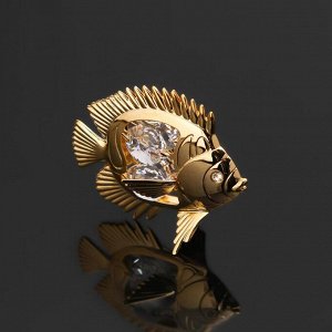 Сувенир "Рыбка" с 4 кристаллами Сваровски, 6х4х5,5 см