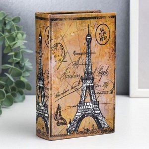 Сейф дерево книга "Парижские тайны" кожзам 17х11х5 см