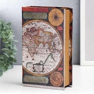 Шкатулка-книга «Карта Колумба», дерево и искусственная кожа, 21?13?5 см
