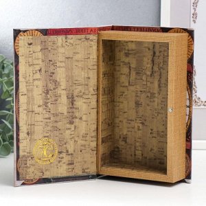Шкатулка-книга «Карта Колумба», дерево и искусственная кожа, 21?13?5 см