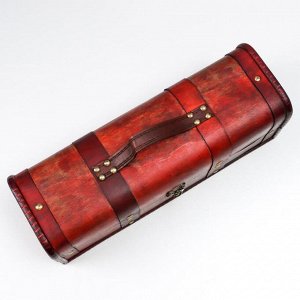 Шкатулка подарочная под бутылку «Средневековье», дерево, 11.5x34.5x13 см