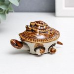 Сувенир керамика &quot;Черепашка бегунок&quot; 6х5 см