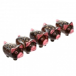 Набор сувенирный "Свинки розовые ушки" 23х6х5 см