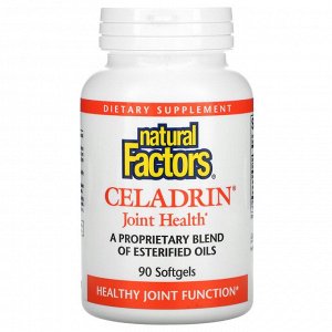 Natural Factors, Celadrin, для здоровья суставов, 90 капсул
