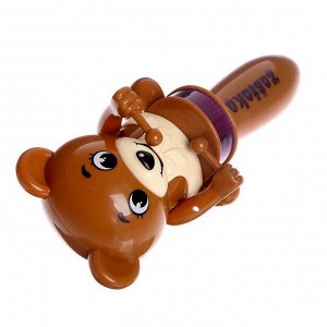 ZABIAKA Музыкальная игрушка «Забавный мишутка», звук, свет, цвет коричневый