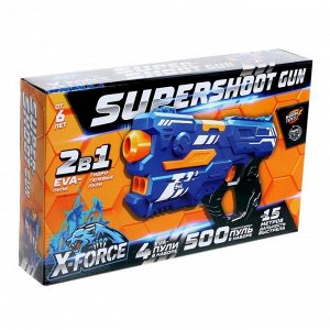 Бластер SUPERSHOOT GUN, стреляет мягкими пулями,