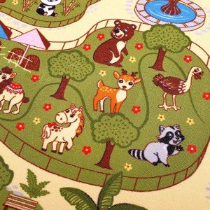 Детский ковёр «Весёлый зоопарк»