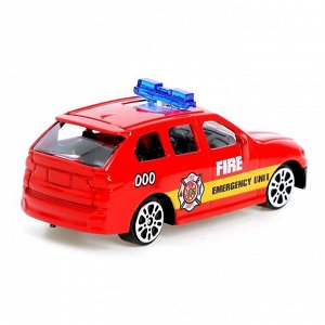 Машина металлическая «Пожарная служба», масштаб 1:64, МИКС