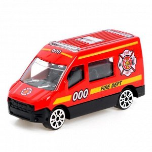 Машина металлическая «Пожарная служба», масштаб 1:64, МИКС