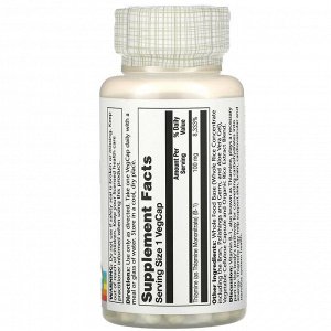 Solaray, Витамин B-1 с алоэ вера, 100 мг, 100 капсул на растительной основе