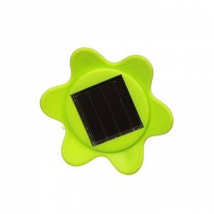 Фонарь садовый на солнечной батарее "Цветок зеленый", 32 см, d=6 см, 1 led, пластик