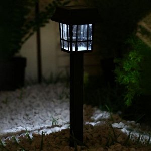 Садовый светильник на солнечной батарее «Фонарик», 7 ? 32 ?7 см, 1 LED, свечение белое