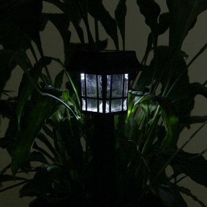 Садовый светильник на солнечной батарее «Фонарик», 7 ? 32 ?7 см, 1 LED, свечение белое