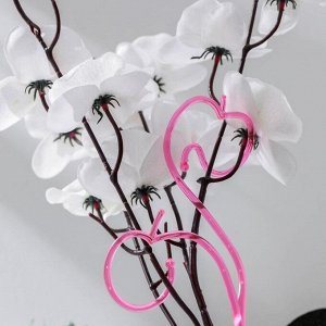 Держатель для орхидеи h=60 см, цвет розовый