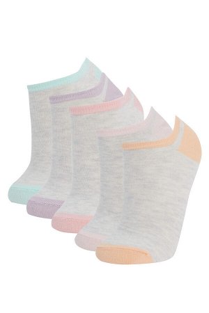 Набор из 5 женских носков в стиле ботильонов