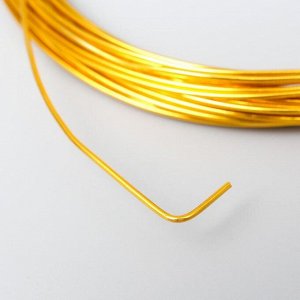 Проволока для рукоделия "Астра" 1 мм, 10 м, золото