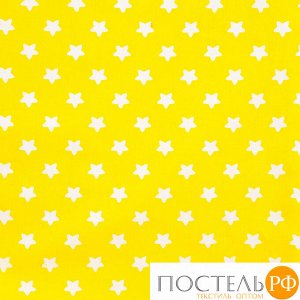 Простыня на резинке LoveLife Yelow stars 60*120+20 см, 100% хлопок, сатин