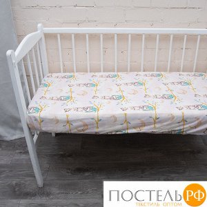 Простыня перкаль детский 13233/1 Owls Модель 5 110/150 см