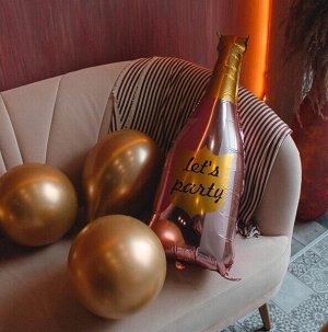 МенюФигура бутылка Шампанское Let`s Party Rose Gold 40см х 106см