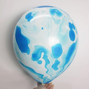 Воздушный шар 12"/30см Многоцветный Blue 25шт