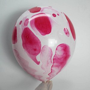 Воздушный шар 12"/30см Многоцветный Pink 25шт