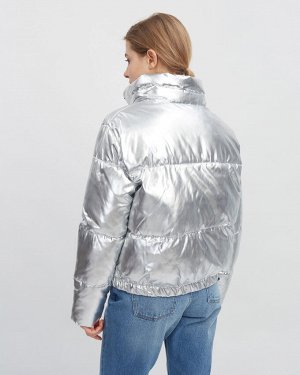 Куртка утепленная жен. (145002) серебряный