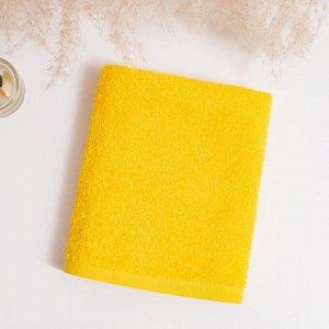 Полотенце махровое НИКА 30х50 см, жёлтый, хлопок 100%, 300г/м2