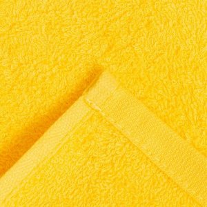 Полотенце махровое НИКА 30х50 см, жёлтый, хлопок 100%, 300г/м2
