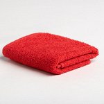 Полотенце махровое Экономь и Я 30х60 см, цв. красный, 100% хлопок, 320р/м2