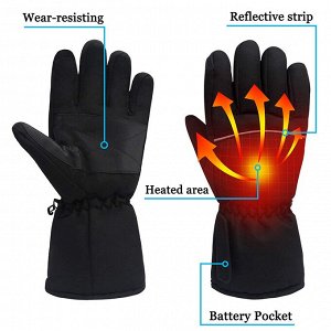 Зимние перчатки с подогревом на батарейках - В таких перчатках вы будете чувствовать себя максимально комфортно при любой минусовой температуре! Батарейный отсек размещается в специальном кармане на р