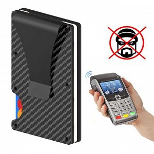 Умный кошелек с защитой от сканирования кредитных карт - Чехол с RFID-защитой обеспечивает надежную блокировку радиоволн. Таким образом данные не могут быть прочитаны. Стильный и полезный девайс, кото
