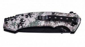 Складной нож с клинком танто Cold Steel 213 Tanto Camo (Фолдер для серьезных задач в лесу и в быту. Надежная сталь 7Cr17 оптимальной закалки 56-58 HRC, удобная рукоятка. Отличная цена только для наших