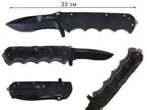 Лучший тактический складной нож Marines №910 - стеклобой, клинок типа "танто", клипса для крепления