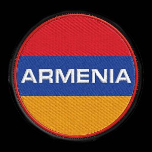 Чёрная дорожная сумка "Армения" №64