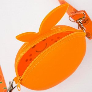 Сумка детская, отдел на молнии, регулируемый ремень, цвет оранжевый, «Апельсин»