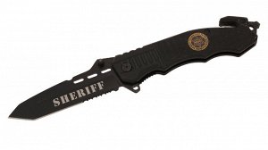 Тактический полицейский нож Sheriff Tanto Rescue Folder №804