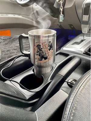 Термокружка от прикуривателя в машину «Спецназ», – горячий чай/кофе где и когда угодно №60