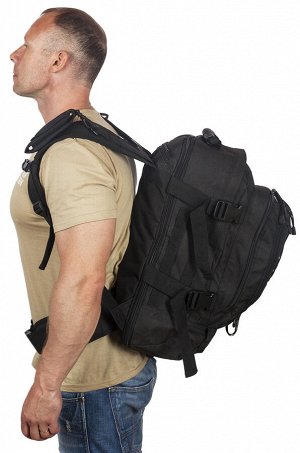 Черный тактический рюкзак с отделением для гидратора 3-Day Expandable (40-60 л)Backpack Black - Универсальная модель для всех, отправляющихся на природу на несколько дней. Основное отделение тактическ