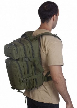 Малообъемный штурмовой рюкзак хаки-олива (25 л) (CH-071) №100
