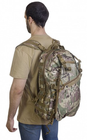 Рейдовый рюкзак камуфляж Multicam (15-20 л) (CH-070) №33 - Изготовлен из прочной износостойкой водонепроницаемой ткани, что гарантирует долговечность даже при постоянной эксплуатации и использовании р