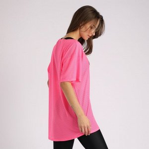 Футболка Розовый
 Материал: microMeryl (сетка)
Женская удлиненная футболка свободного кроя (термо "SELF").
Материал:
microMeryl (сетка) - "дышащая", легкая ткань, которая отличается повышенной прочнос