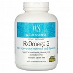 Natural Factors, WomenSense, RxOmega-3, 120 мягких таблеток Enteripure