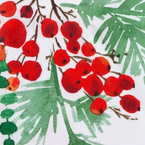 Скатерть Доляна «Новый год: Сhristmas berries» 145*260 +/- 2 см, 100% п/э