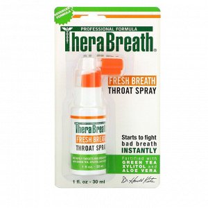 TheraBreath, Свежее дыхание, спрей для горла, 30 мл (1 жидкая унция)