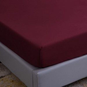 Viva home textile Комплект постельного белья Однотонный Сатин на резинке CSR022