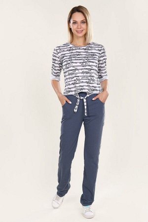 Костюм футболка+брюки -  Fashion sports - 378 - серый