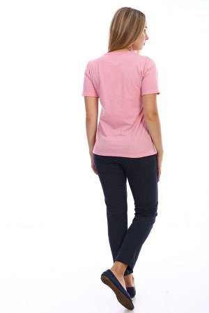 Костюм футболка+капри - Cactuses - 328 - розовый