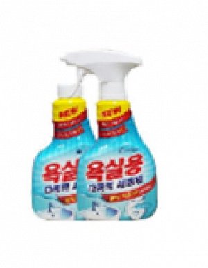 Многофункциональный чистящий спрей для ванных комнат "Multipurpose Detergent For Bathroom" 500 мл х 2 шт. (флакон с распылителем + сменный флакон) / 6