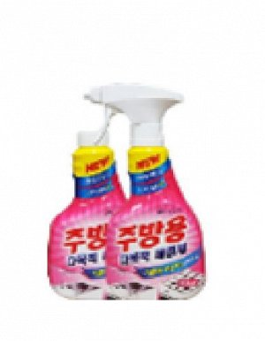 Многофункциональный чистящий спрей для кухни "Multipurpose Detergent For Kitchen" 500 мл х 2 шт. / (флакон с распылителем + сменный флакон) / 6